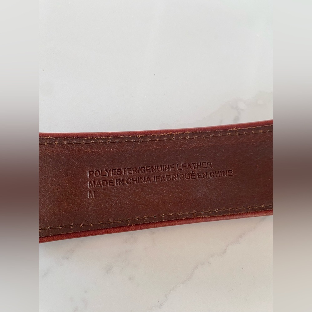 Anthropologie Lace Over Leather Belt - Picture 8 of 10